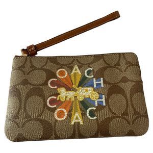 Coach Radial Rainbow Wristlet NWT